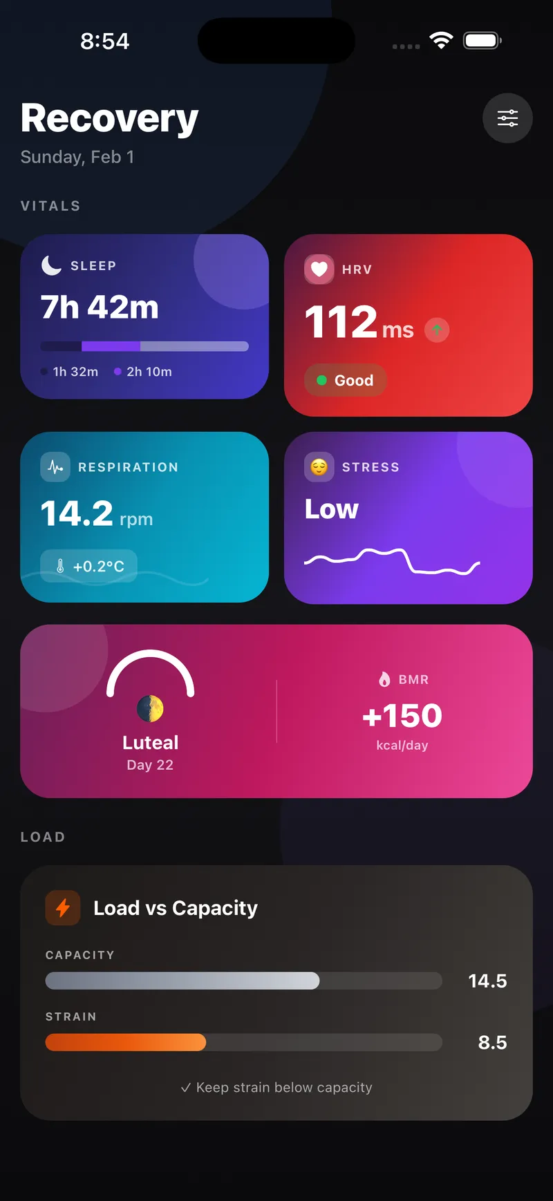 Recovery & Health Widgets